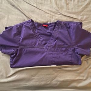 Dickies purple scrub top